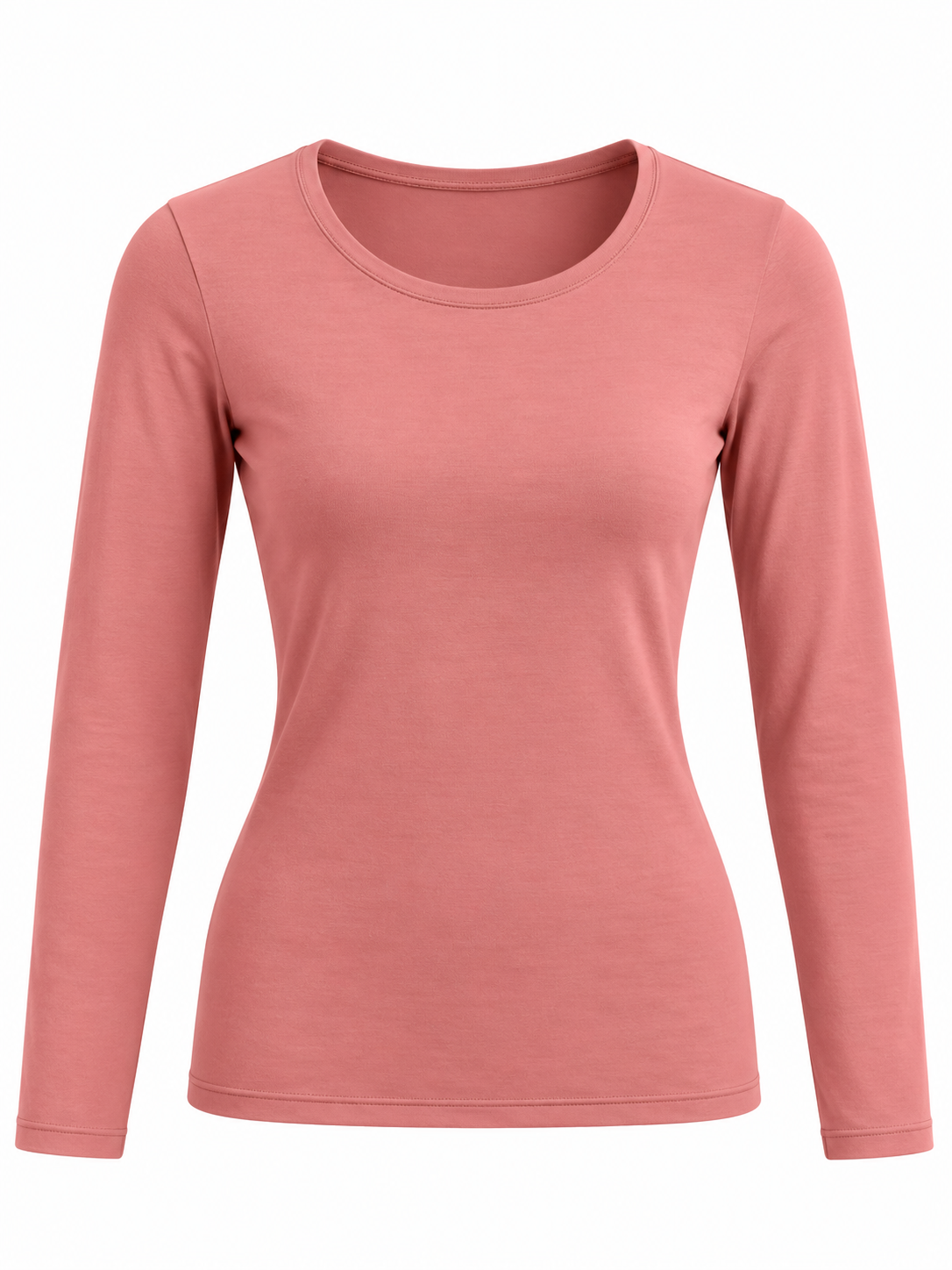 Camisa Térmica de Cuello Redondo con Felpa