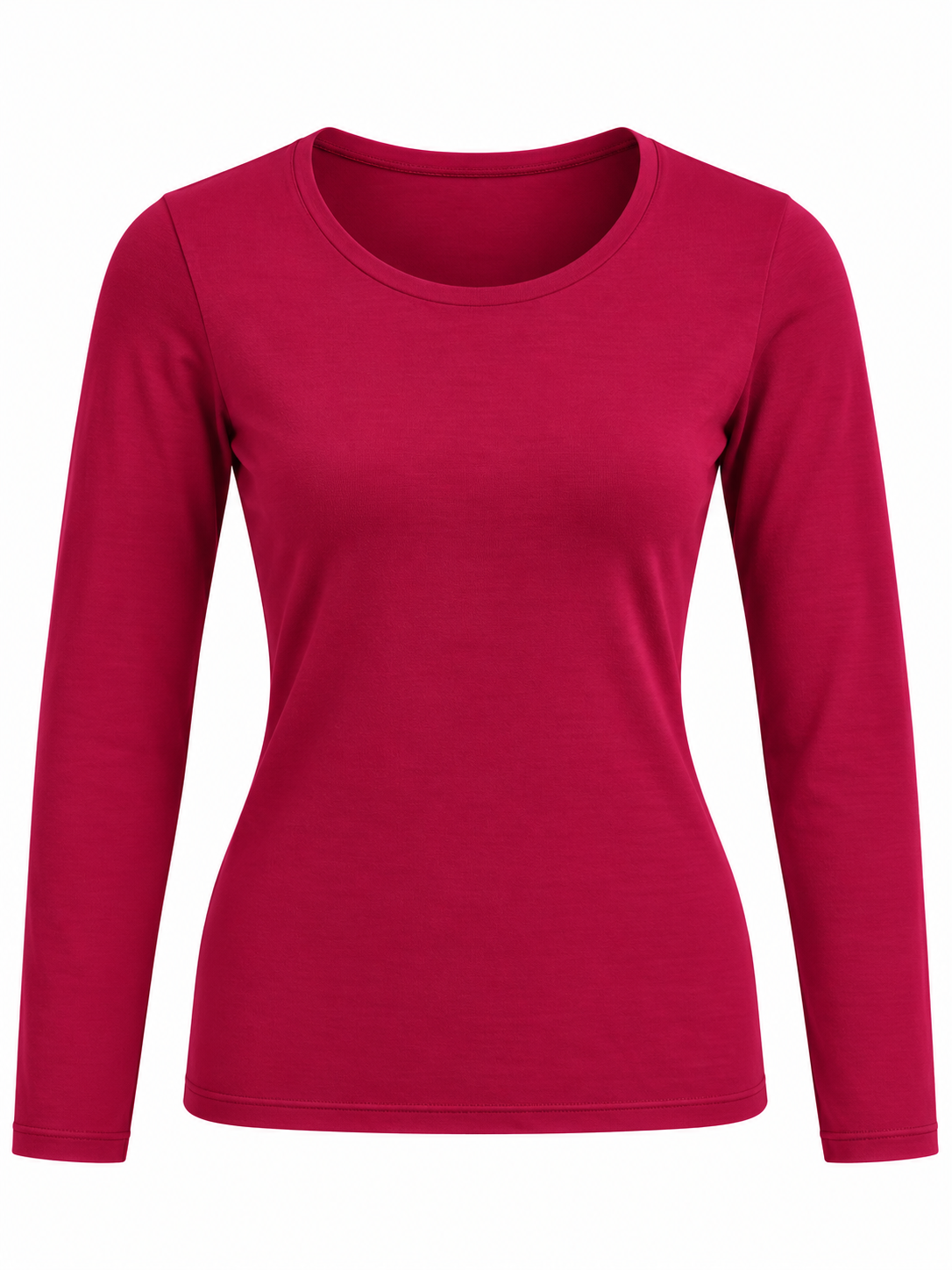 Camisa Térmica de Cuello Redondo con Felpa