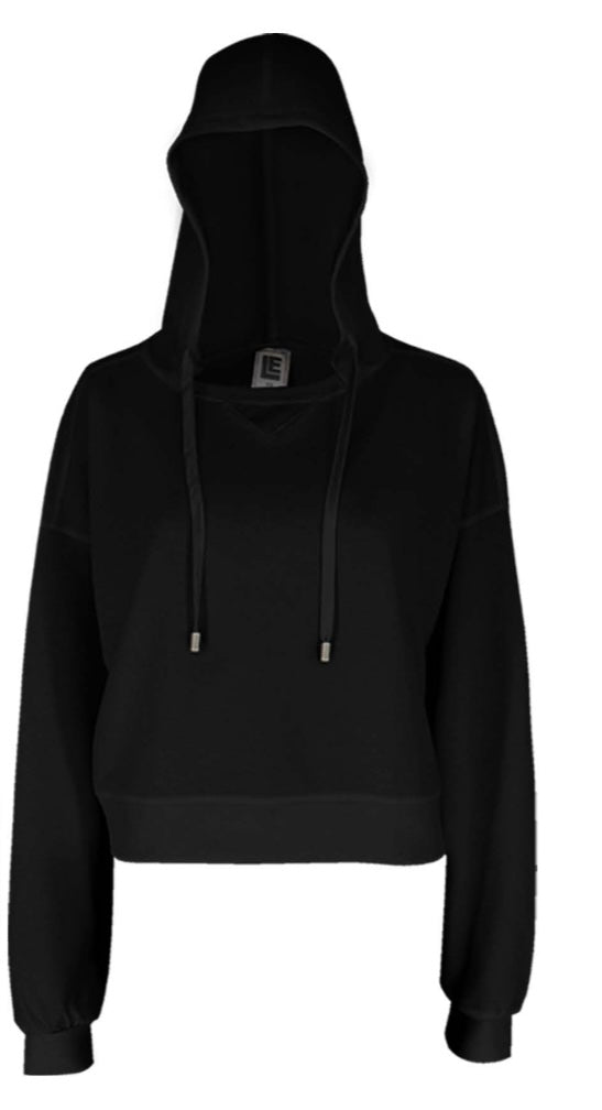 Crop Top Loungewear con Hoodie