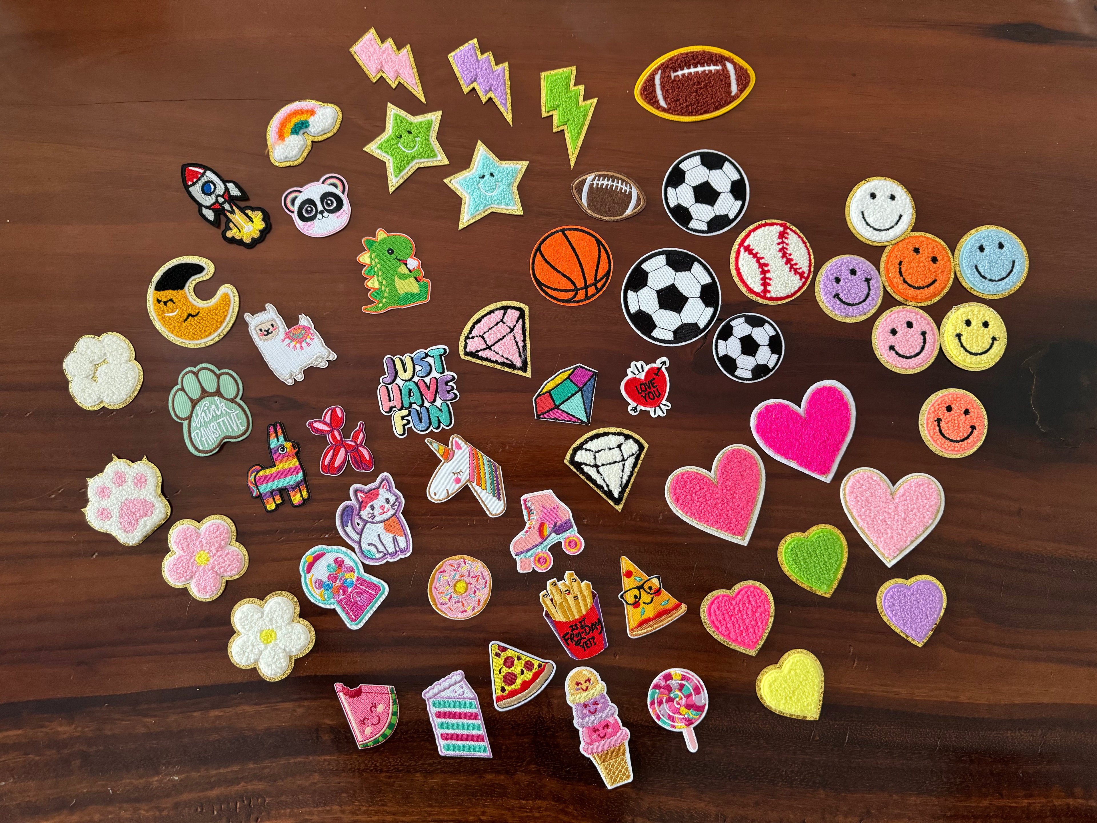 Parches de Figuras Con Efecto de Bordado Para Personalizar