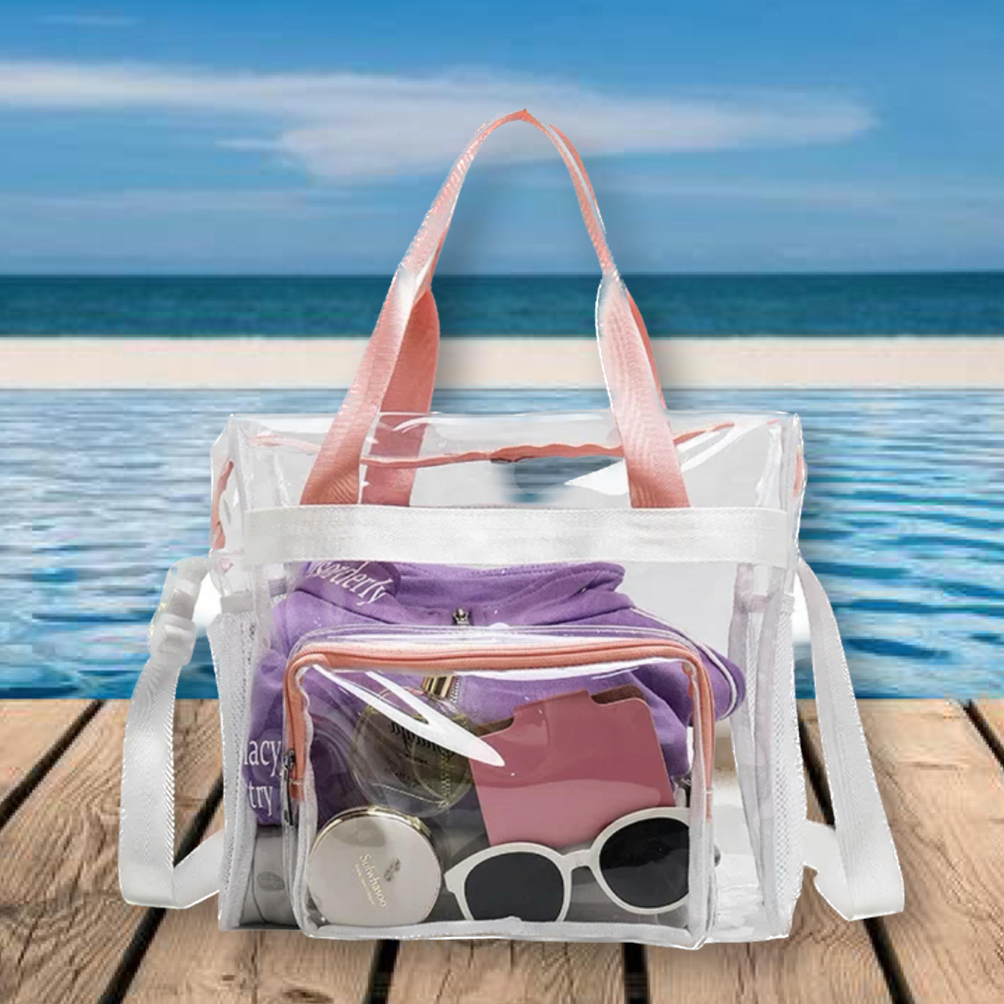 Bolsa Transparente para Playa