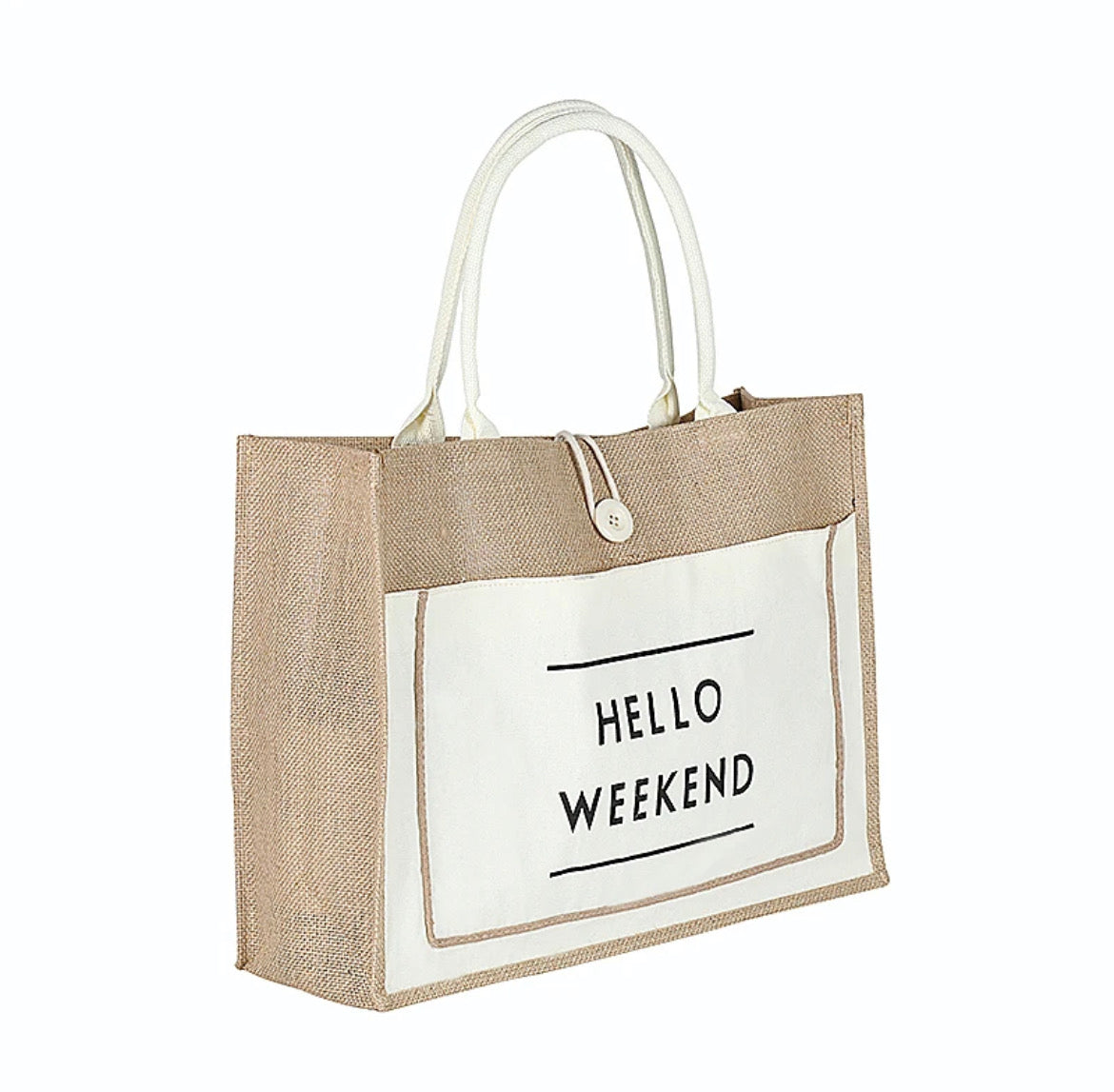 Bolsa para Playa "Hello Weekend"