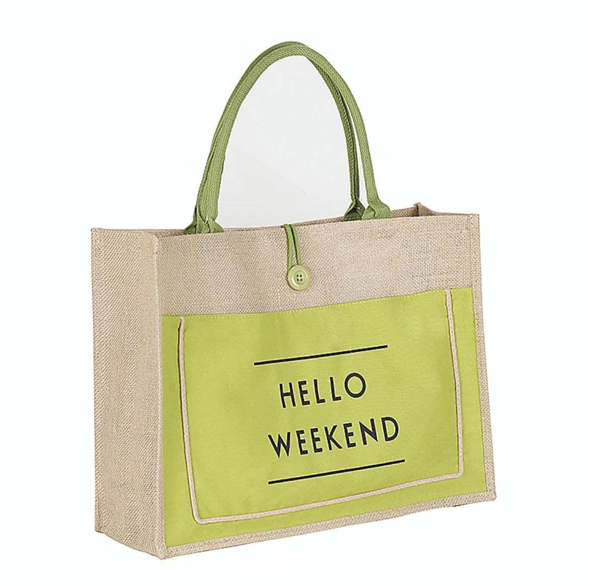 Bolsa para Playa "Hello Weekend"